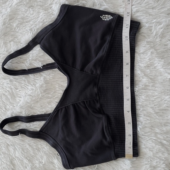 26. Free People Scoop Neck Good Karma Bra Washed Black - Picture 14 of 14